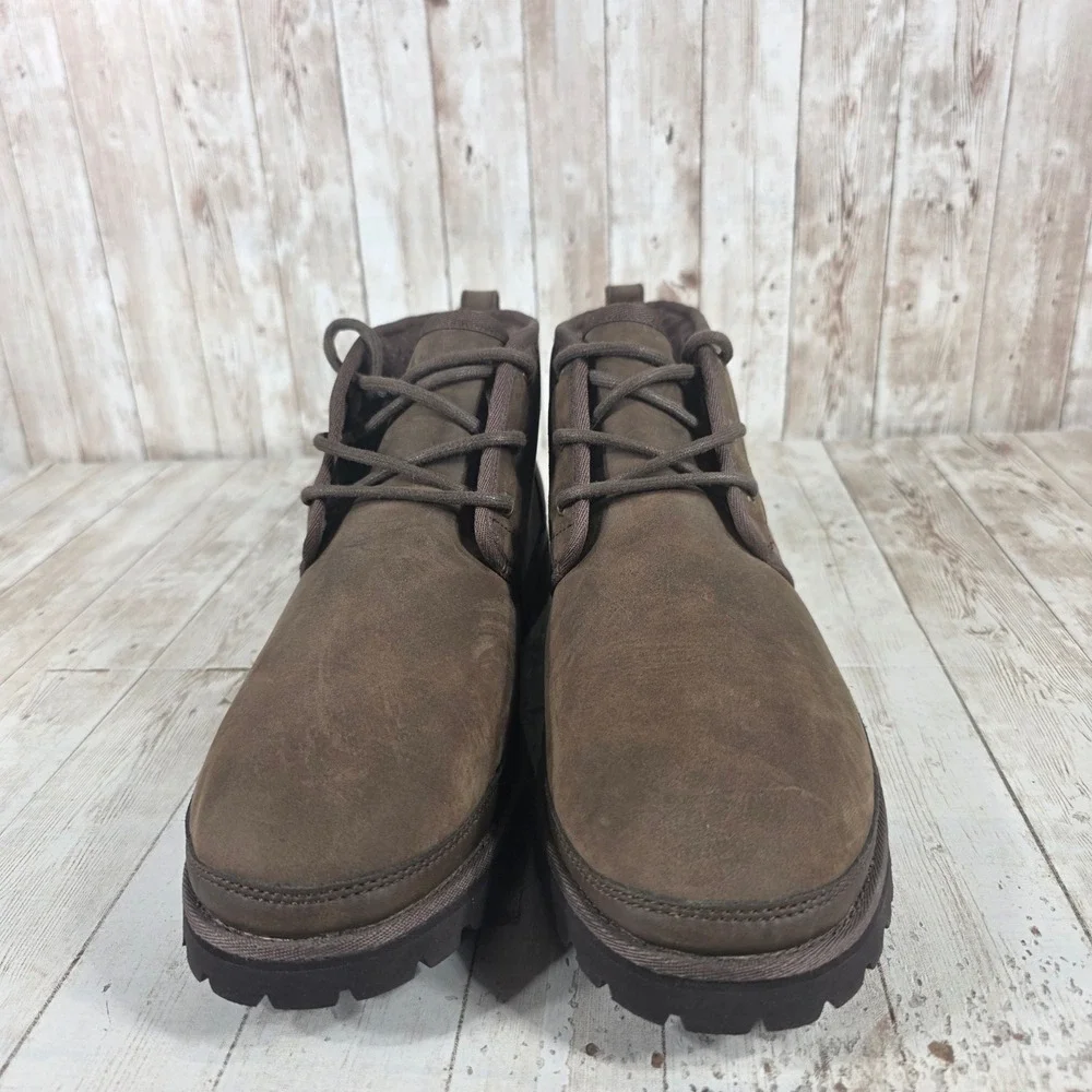 UGG Biltmore Chukka Stout Brown Waterproof Leather Mens Boots 1106670‎ Size 12